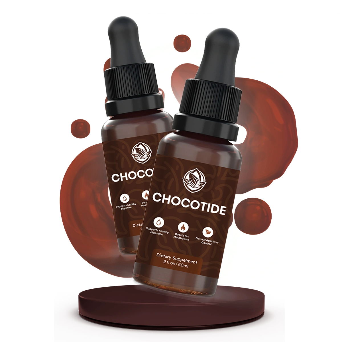 Chocotide metabolism support supplement bottle